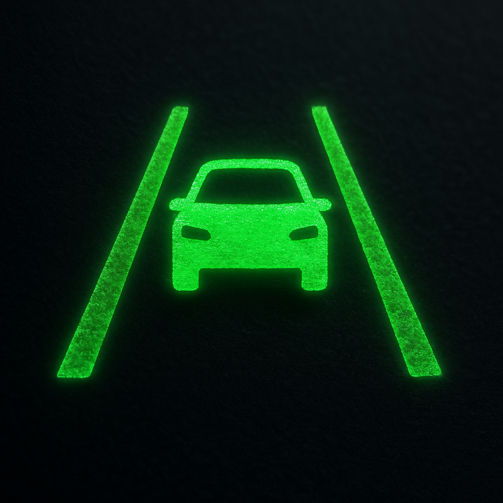 Lane assist indicator symbol