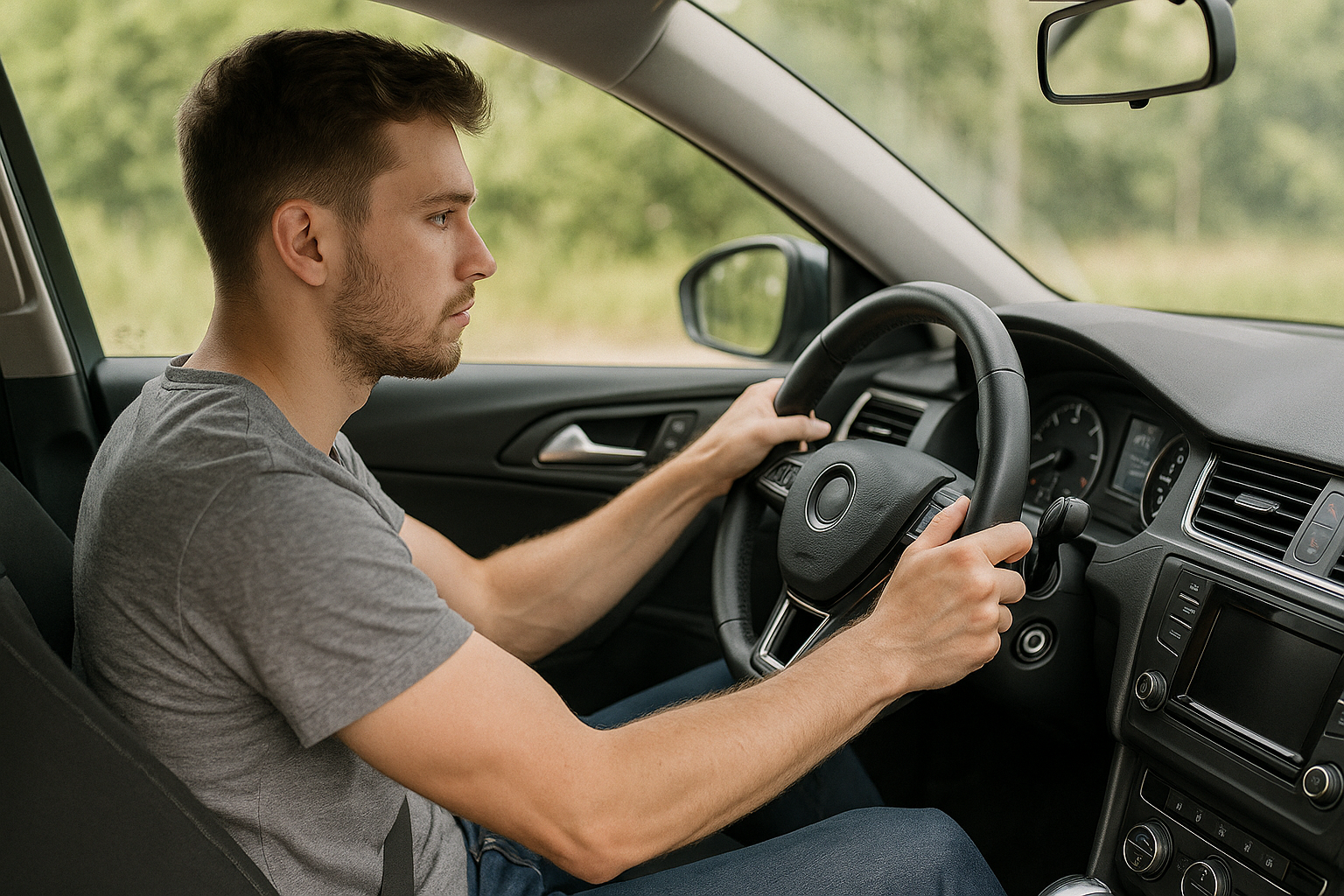 Checking steering play and power steering assist